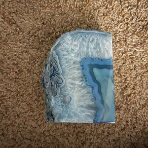 Blue Agate Bookend